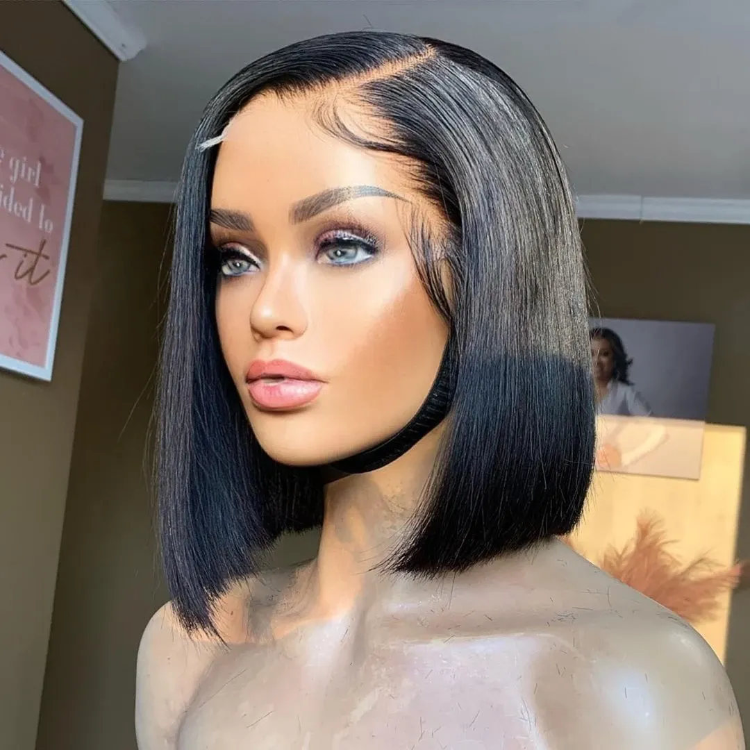 Super Sale Upgrade 13x4 Lace Frontal Bob Wigs With Bleached Knots