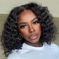 Megalook Short Cut Water Wave Bob Wig Curly Human Hair Wigs Glueless Lace Wear Go Wig