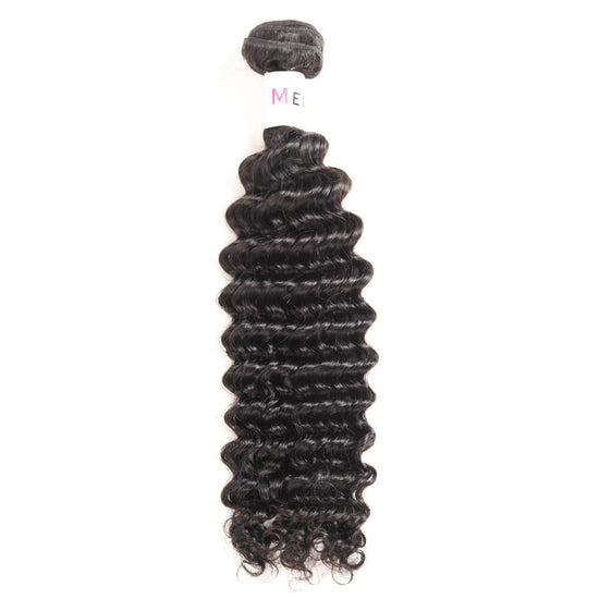 Megalook 10-32 inch Deep Wave Hair Bundles 1Pcs Unprocessed Virgin Human Hair Weaves