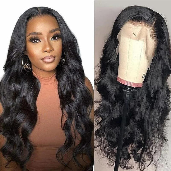 Megalook 28 inch Thick From Top To End 250% Density Wig 13X4 Transparent Lace Frontal Wig