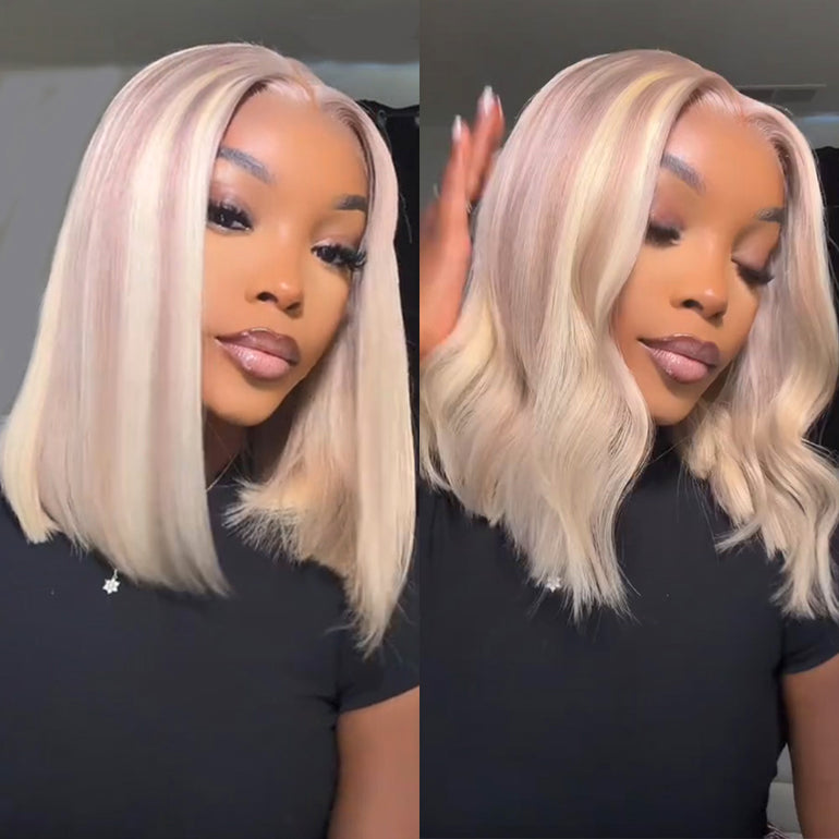 10/613 Blonde Highlight Bob Wig Various Styles