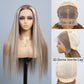 (Super Deal)Light Brown With Blonde Highlight P12/613 13x4 HD Lace Straight/Body Wave Glueless Easy Install 100% Human Wig