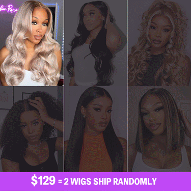 $129 2 Wigs Mystery Box 12-20Inch Ship Randomly