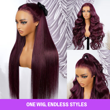 Plum 13x6 Three Go Wig Endless Styles