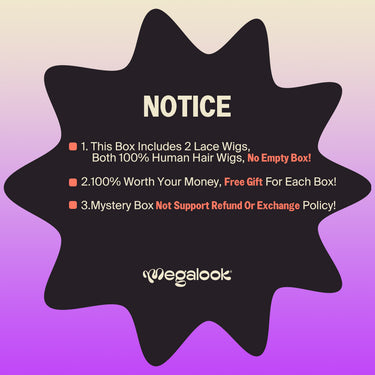 2 Wigs Mystery Box Notice