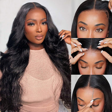 Limited-Time Offer-Glueless 6X5 Glueless Lace Wig  Loose Body Wave+6x5 Pre-cut Balayage Straight Bob Wig