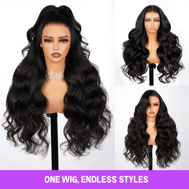 Megalook Upgrade 13x6 Three-Go™ Wig Straight/Body Wave ProAngle Pre-Cut Ear-to-Ear Lace Frontal Pull Go Wigs All Pre-Styled