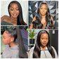{Super Deal}360 Lace Front Human Hair Wigs Straight/Body Wave 180% Wig Pre Plucked With Baby Hair