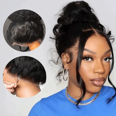Megalook 360 Lace Frontal Wig Brazilian Body Wave Virgin Human Hair Drawstring Wigs Breathable Lace Wig