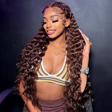 (Super Deal)Loose Deep 30inch Long 13x4 Transparent Lace Frontal Wigs Pre-plucked Natural Hairline Breathable Airy Cap Human Hair Wig