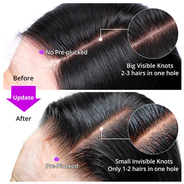 5x5 Lace Closure Update to Pre-plucked Invisible Knots