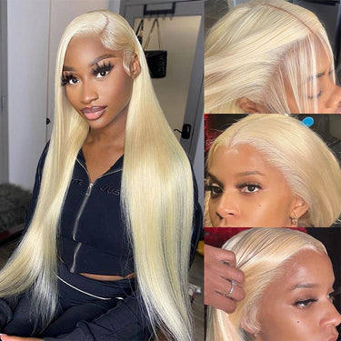 Megalook #613 Blonde Upgrade Pre-All 13x6 ProAngle™ Glueless Lace Front Wigs Ultra-Fitted Natural Real Look