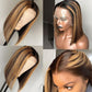 Megalook Bogo Free Short Bob Highlight Balayage Color 13x4 Lace Front Wigs