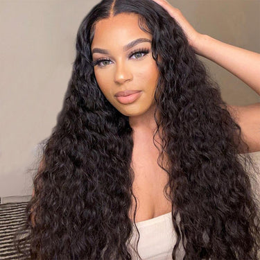 (Super Deal) Megalook 6x5 Pre Cut Wear Go Flowy Bohemian Natural Curl Melted Lace Closure Glueless Human Hair Wigs