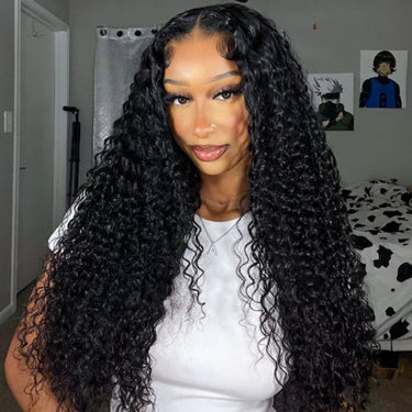 Megalook Bogo Free V Part 24Inch Clearance Sale Deep Curly & Loose Deep Wave Wigs Human Hair