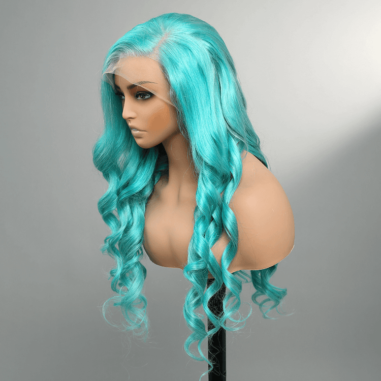 Green wig images hot sale