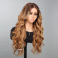 {Super Sale} Megalook 5X6 Lace 13x4 Lace Cashew Brown Mix Wig 100% Human Hair Warm Color