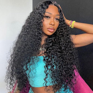 Megalook Bogo Free 6x5 Invisible knots Glueless Curly Wigs Realistic Hairline Natural Black Beginner Friendly