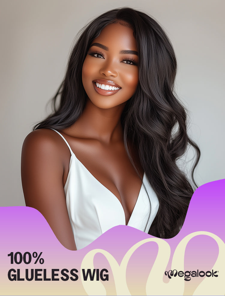 Megalook 13x4 Lace Frontal Milk Tea Brown Straight Wigs Invisible Knot