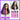 Megalook Colorful Hair 4 Colors Human Hair Extensions 16 Inch Straight Clip In Extension Human Hair Pieces-4 Pieces
