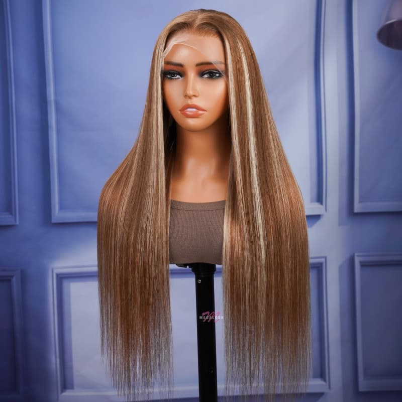 最大80％OFF - 『在庫ロス売買マーケット』 Super HD 13x4 P12/613 Highlight Blonde With Brown Deal)Light 着せ替え服・アウトフィット