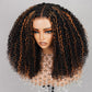 (Super Deal)Megalook Salon-Quality Minimalist 6 Inch Deep Part Hairline Kinky Curl Natural Black/