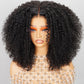 (Super Deal)Megalook Salon-Quality Minimalist 6 Inch Deep Part Hairline Kinky Curl Middle part Glueless Pre-Cut Lace Closure Wig