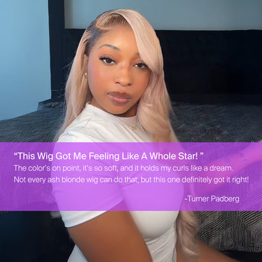 Ash Blonde Ombre 13x6 Glueless Wig Real Review