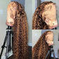 Megalook Bogo Free 13X4 Pinao Water Wave HD Lace Frontal Pre-plucked Glueless Wig