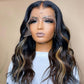Megalook Bogo Free 5x5 Lace Body Wave Lace Front Wigs For Women Highlight Colored Wig With Pre Plucked Hairline
