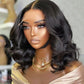Megalook 6 inch Deep Part Hairline Glueless Lace Short Bob Loose Body Wave Pre Cut Wig