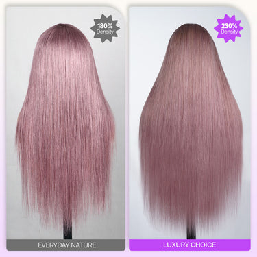 Ash Purple 13x6 Wig 180% Density VS 230% Density