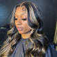 Pre Cut Lace | Upgrade Breathable Airy Cap Bleach Knots Balayage 13X4/6X5 Body Wave/Straight HD Lace Frontal Pre-plucked Easy Wear And Go Wig
