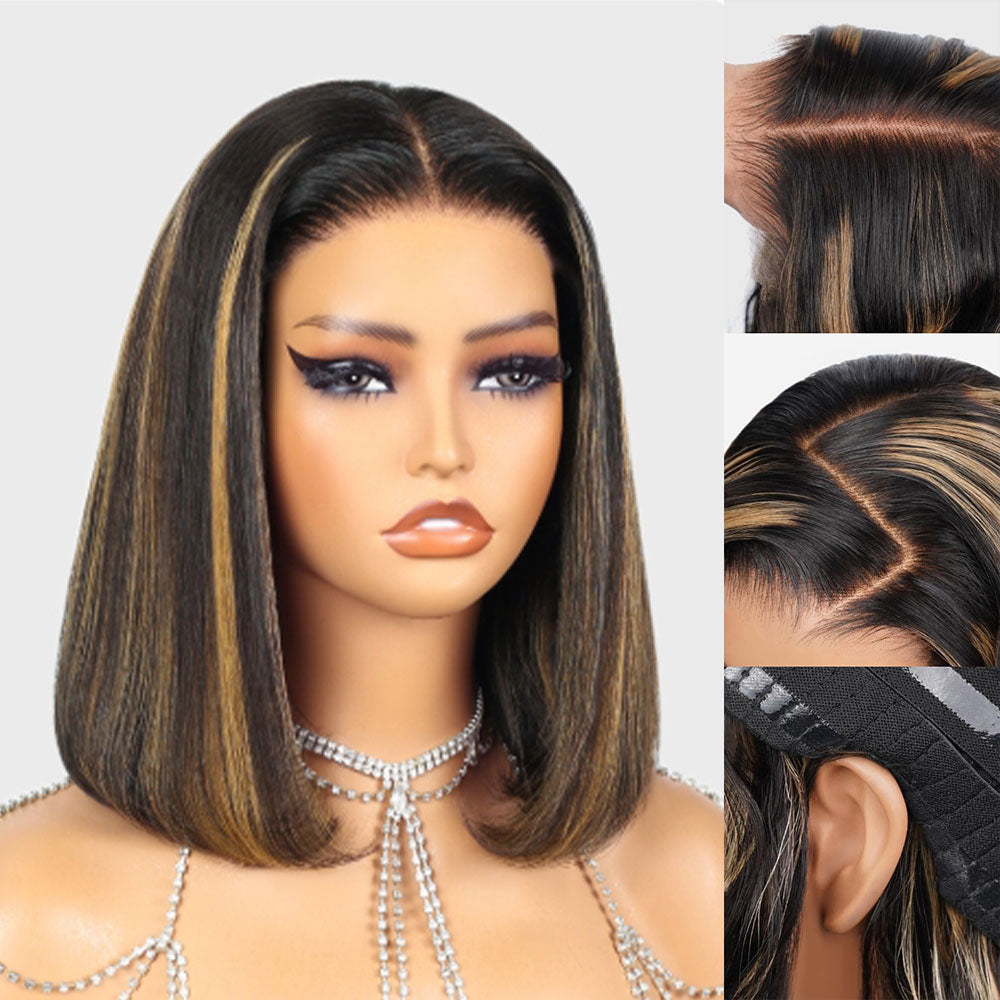 Balayage Highlight 6x5 Bob Wig Pre-Everything