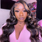 Megalook Bogo Free 5x5 Lace Body Wave Lace Front Wigs For Women Highlight Colored Wig With Pre Plucked Hairline