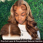Pre Cut Lace | Upgrade Airy Cap 13X4/6X5 Piano Body Wave/Straight  Water Wave HD Lace Frontal Pre-plucked Glueless Wig