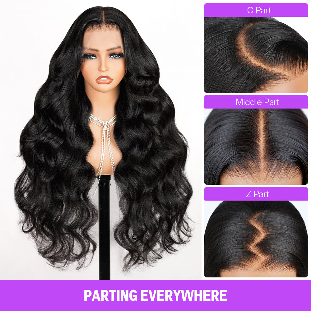 Megalook 13x4 Lace Frontal Straight Wigs Invisible Knots 32-40 Inch Lo