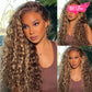 Megalook Bogo Free 13X4 Pinao Water Wave HD Lace Frontal Pre-plucked Glueless Wig