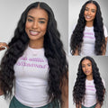 Bohemian Curly 3D Lace Half Wig Model In Different Angles