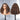 Brown Wig With Highlights Wand Curl Glueless Wig Real Show Front And Back