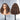 Brown Wig With Highlights Wand Curl Glueless Wig Real Show Front And Back