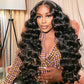 (Super Deal) Megalook $98.89 5X5 HD LACE CLOSURE WIG Straight/Body/Deep Wave 180% Density Natural Human Hair Wigs