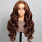 Megalook 5x5 Transparent Lace Chocolate Wig Dark Brown Wigs