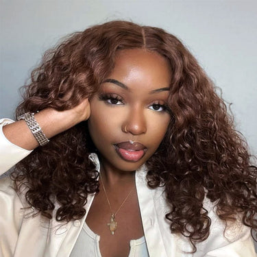 Megalook $79 Final Deal Price #613 #4 1B Balayage 6x5 Pre-Cut Lace & 13x4 Lace Front Wig