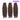 Dark Brown With Highlights Burmese Curly 3 Bundles With Finger Coil Ends 24 24 24inch