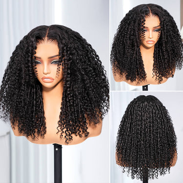 Finger Coil 13x6 Three-Go Wig Real Model