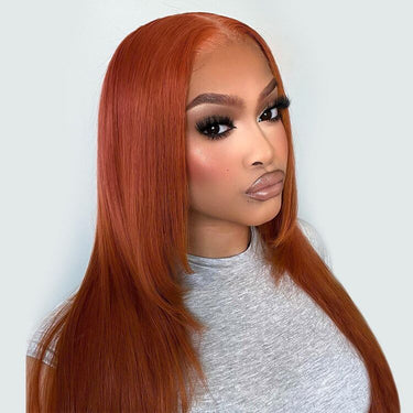 Megalook Bogo Free Salon Quality Double Drawn Ginger Brown 6x5 Ready Wear Go Glueless Wigs With Full Ends Pre-Cut Lace