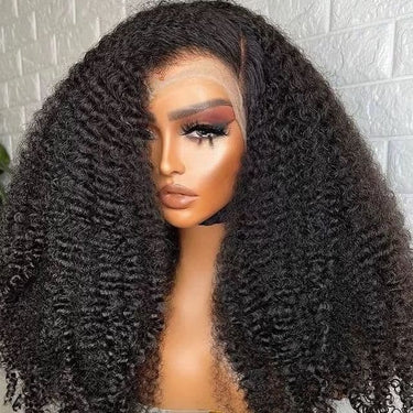 Megalook 13x4 Kinky Curly Lace Frontal Wigs Transparent Hd Lace Wigs Curly Human Hair Wig With Baby Hair