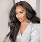 Megalook Yaki Straight Natual Black HD Lace 5x5 Crystal Lace Frontal 180% Density Pre Plucked Wigs