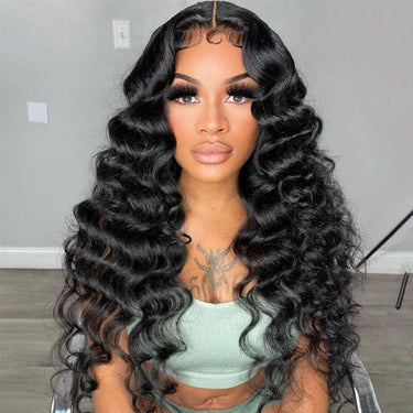 Megalook Loose Wave 13x4 Upgrade REAL HD lace Wigs Crystal Lace Frontal Hair Wigs Pre Plucked With Baby Hair For Women